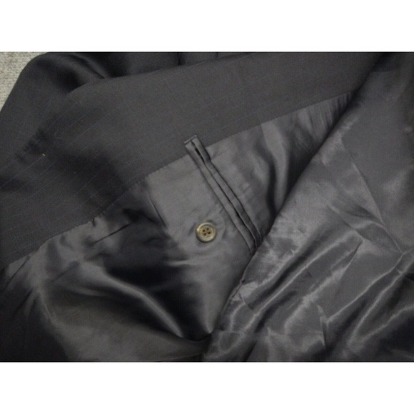 Lauren by Ralph Lauren Blazer‎ Blue Pinstripe Men's Size 46R 100% Wool 2 Button - Picture 6 of 10